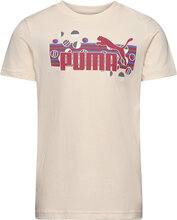 Ess+ Summer Camp Tee Sport T-shirts Short-sleeved Beige PUMA