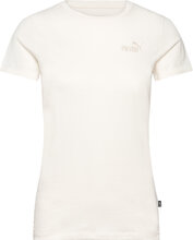 Ess+ Embroidery Tee T-shirts & Tops Short-sleeved Beige PUMA*Betinget Tilbud