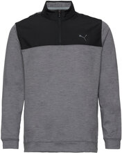 Cloudspun Colorblock 1/4 Zip Sweat-shirt Genser Grå PUMA Golf*Betinget Tilbud