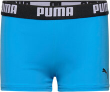 Puma Swim Boys Logo Swim Trunk 1P Sport Swimshorts Blue Puma Swim