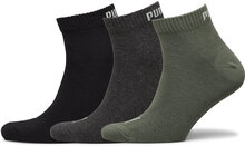 Puma Unisex Quarter Plain 3P Underwear Socks Regular Socks Multi/mønstret PUMA*Betinget Tilbud