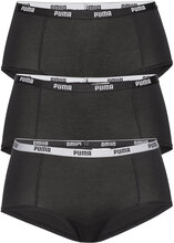 Puma Mini Short 3P Pack Sport Panties Hipster & Boyshorts Black PUMA