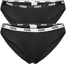 Puma Women Bikini 2P Hang Sport Panties Briefs Black PUMA