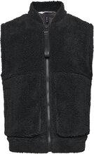 Kofu Fleece Bomber Vest T1 Tops Sweatshirts & Hoodies Fleeces & Midlayers Black Rains