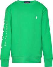 Logo Spa Terry Sweatshirt Tops Sweatshirts & Hoodies Sweatshirts Green Ralph Lauren Kids