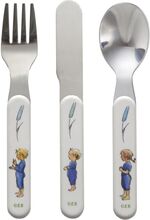 Elsa Beskow Hat Cottage, Cuttlery, 3-Part Home Meal Time Cutlery Multi/mønstret Rätt Start*Betinget Tilbud