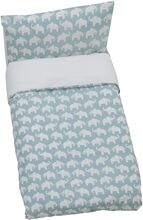 Elephant Eco, Bed Set, Crib, Pink Home Sleep Time Bed Sets Blue Rätt Start