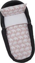 Elephant Eco, Bed Set, Stroller/Cot, Grey Home Sleep Time Bed Sets Pink Rätt Start