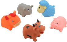 Bathtoys, Farm Animals, 5-Pack Toys Bath & Water Toys Bath Toys Multi/patterned Rätt Start