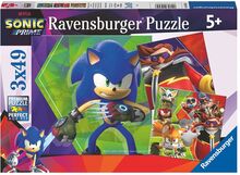 Sonic Prime 3X49P Toys Puzzles And Games Puzzles Classic Puzzles Multi/mønstret Ravensburger*Betinget Tilbud
