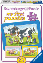 Good Animal Friends 3X6P Toys Puzzles And Games Puzzles Classic Puzzles Multi/patterned Ravensburger