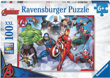 Marvel Avengers 100P Toys Puzzles And Games Puzzles Classic Puzzles Multi/patterned Ravensburger