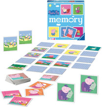 Peppa Pig Memory® 2022 D/F/I/Nl/En/E Toys Puzzles And Games Games Memory Multi/patterned Ravensburger