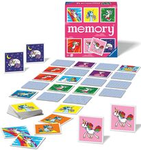 Unicorns Memory® Toys Puzzles And Games Games Memory Multi/mønstret Ravensburger*Betinget Tilbud