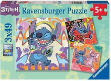 Disney Stitch 3X49P Toys Puzzles And Games Puzzles Classic Puzzles Multi/patterned Ravensburger
