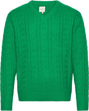 Rrpaul Knit Tops Knitwear V-necks Green Redefined Rebel