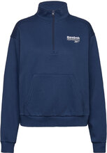 Rie 1/4 Zip Sport Sweatshirts & Hoodies Sweatshirts Blue Reebok Classics