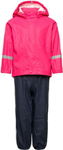 Rain Outfit, Tihku Outerwear Rainwear Rainwear Sets Rosa Reima*Betinget Tilbud
