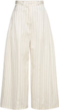 Wide Suiting Pants Designers Trousers Wide Leg White REMAIN Birger Christensen