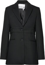 Heavy Suiting Fitted Bra Blazer Blazers Single Breasted Blazers Black REMAIN Birger Christensen