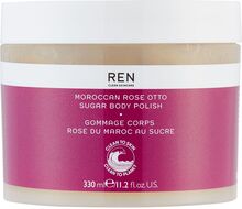 Moroccan Rose Otto Sugar Body Polish Bodyscrub Kropspleje Kropspeeling Nude REN