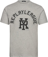 T-Shirt Regular Tops T-Kortærmet Skjorte Grey Replay