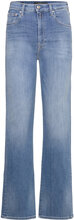 Reyne Trousers High Waist Wide Leg Bottoms Jeans Wide Blue Replay