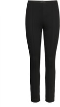 Lou Straight Pant Bottoms Trousers Slim Fit Trousers Black Residus