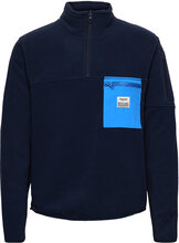 Pullover Recycled Polyester Tops Sweat-shirts & Hoodies Fleeces & Midlayers Blue Resteröds
