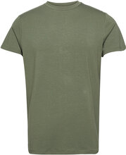 Bamboo Tee Tops T-shirts Short-sleeved Green Resteröds