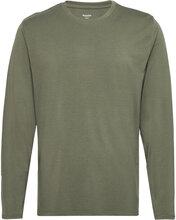Long Sleeve Tee Bamboo T-shirts Long-sleeved Kakigrønn Resteröds*Betinget Tilbud