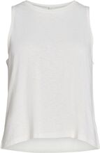 Ally Top Squared Tops T-shirts & Tops Sleeveless White Rethinkit