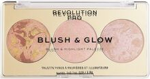 Revolution Pro Blush & Glow Palette Peach Glow Rouge Smink Revolution PRO