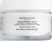 Revolution Skincare Hyaluronic Acid Overnight Hydrating Face Mask Beauty Women Skin Care Face Face Masks Sleep Mask White Revolution Skincare