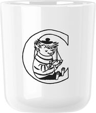 Moomin Abc Krus - C 0.2 L. Home Tableware Cups & Mugs Espresso Cups Hvit RIG-TIG*Betinget Tilbud