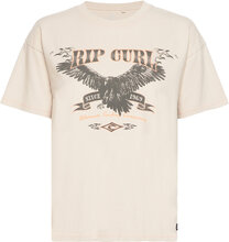 Ultimate Surf Relaxed Tee Sport T-shirts & Tops Short-sleeved Beige Rip Curl