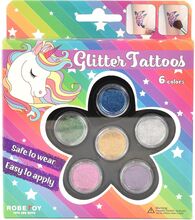 Tattoo Glitter Kit 6 Color Toys Creativity Drawing & Crafts Craft Tattoos Multi/patterned Robetoy