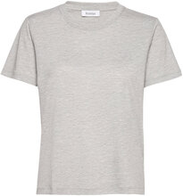 Rodebjer Ninja Logo T-shirts & Tops Short-sleeved Grå RODEBJER*Betinget Tilbud