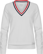 Adele Knitted Sweater Sport Knitwear Jumpers White Röhnisch