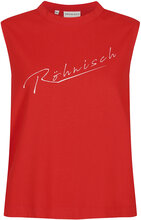 Cotton Retro Top Sport T-shirts & Tops Sleeveless Red Röhnisch