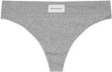 Micro Rib String Sport Panties Thong Grey Röhnisch