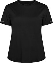Team Logo Tee Sport T-shirts & Tops Short-sleeved Black Röhnisch