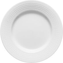Swedish Grace Plate 24Cm Snow Home Tableware Plates Dinner Plates White Rörstrand