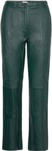 Leather Trousers Trousers Leather Leggings/Bukser Grønn Rosemunde*Betinget Tilbud