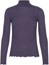 Wool Turtle Neck Tops Knitwear Turtleneck Purple Rosemunde
