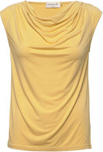 Viscose T-Shirt T-shirts & Tops Sleeveless Gul Rosemunde*Betinget Tilbud