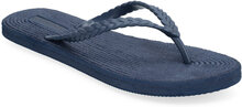 Flip Flops With Braided Strap Shoes Summer Shoes Sandals Flip Flops Blue Rosemunde
