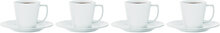 Grand Cru Kaffekop M. Underkop 26 Cl 4 Stk. Home Tableware Cups & Mugs Coffee Cups White Rosendahl
