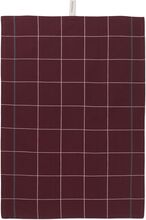 Rosendahl Textiles Gamma Viskestykke 50X70 Cm Bordeaux Home Textiles Kitchen Textiles Kitchen Towels Red Rosendahl