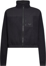 Waves Of Warmth Zip Up Jacket Sweat-shirts & Hoodies Fleeces & Midlayers Svart Roxy*Betinget Tilbud